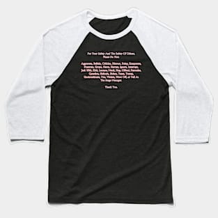 Stage Manager Baseball T-Shirt